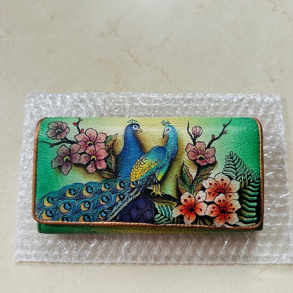 Anuschka Handbags - Anuschka Wallet Peacocks